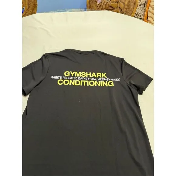 Gymshark Black Slim Fit T-Shirt Tee Top Size Small - Picture 7 of 8